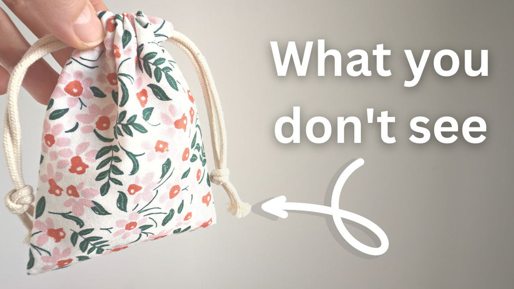 Sew Fast - Drawstring Gift Bag with Just One Piece of Fabric!