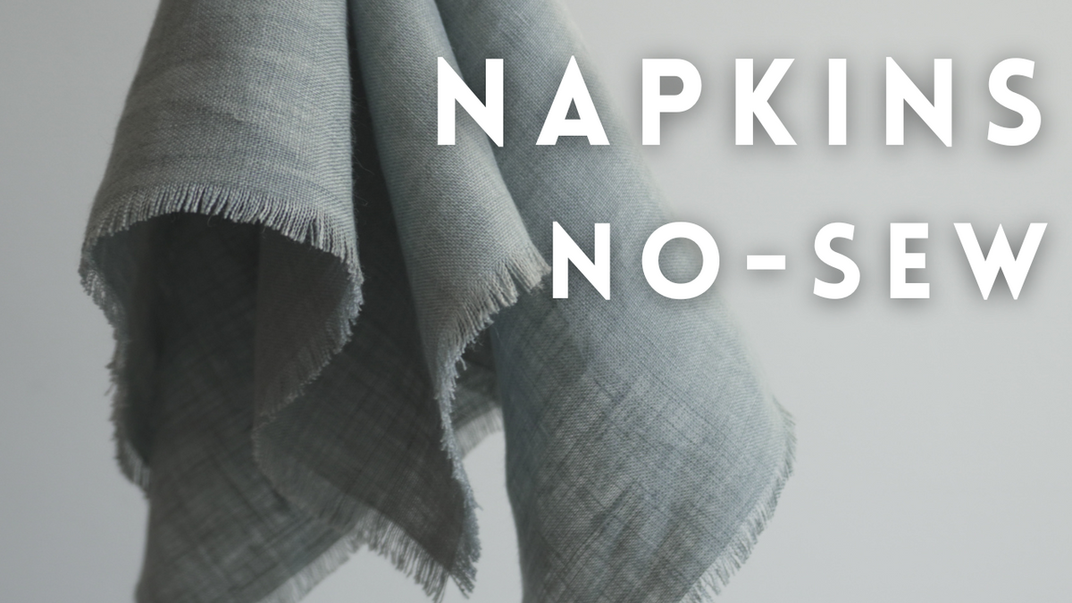 How to Sew Reusable Cloth Fabric Napkins Using Scrap Fabric