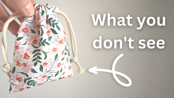 Sew Fast - Drawstring Gift Bag with Just One Piece of Fabric!