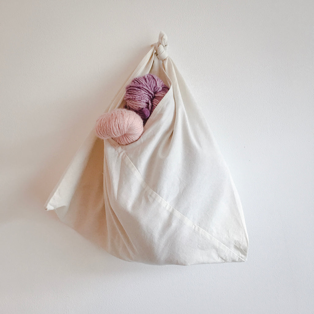 azuma bukuro,  origami bag, tsuno bukuro, bento bag, project bag