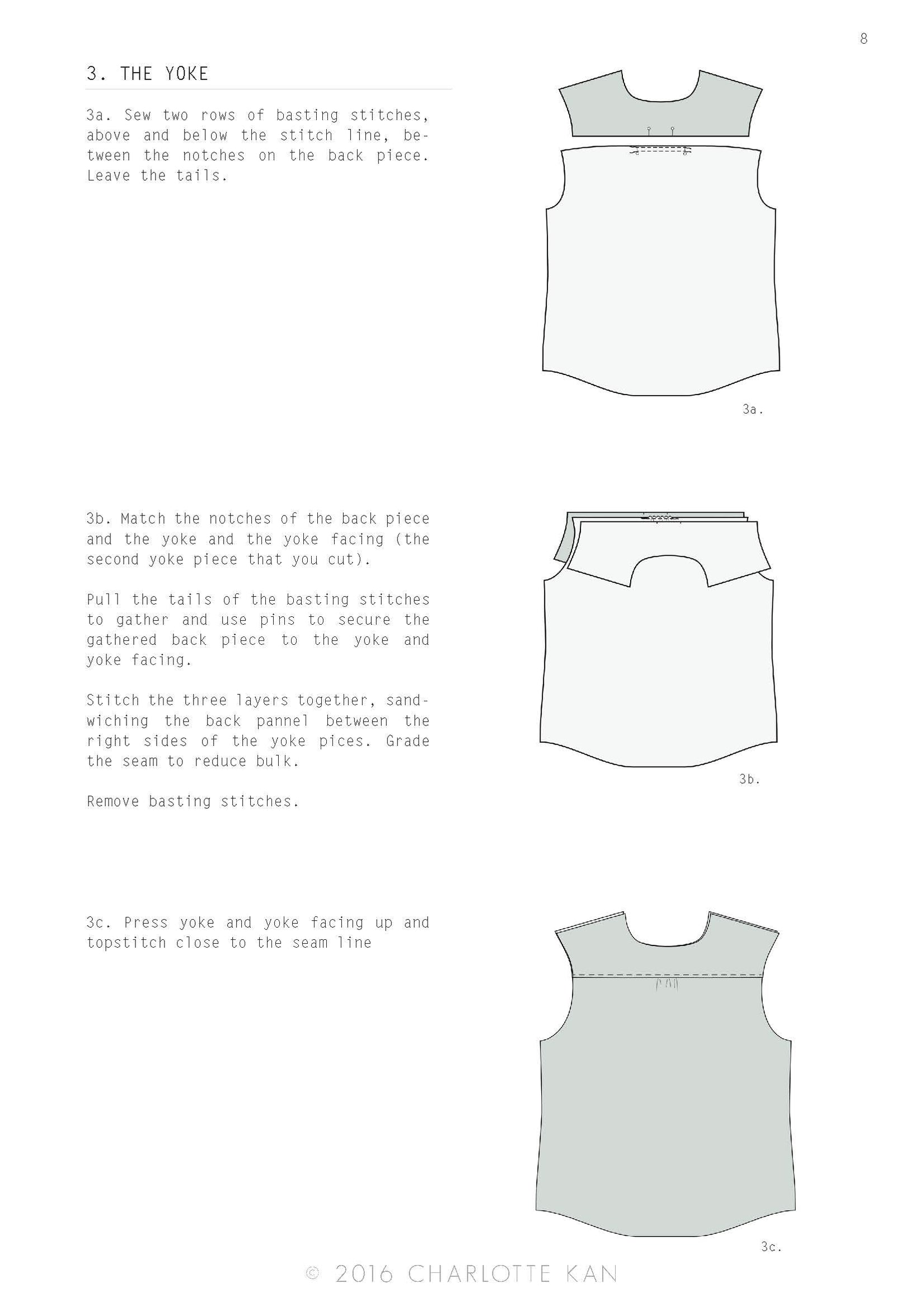 PDF Sewing Pattern | Garçonne Shirtdres / Shirt by Charlottekan ...