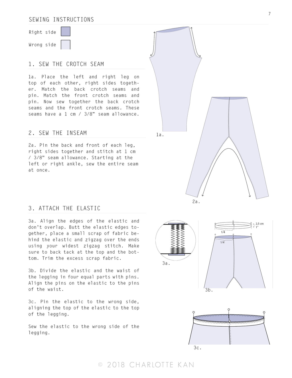 PDF Sewing Pattern - Parsec Leggings PDF Sewing Pattern