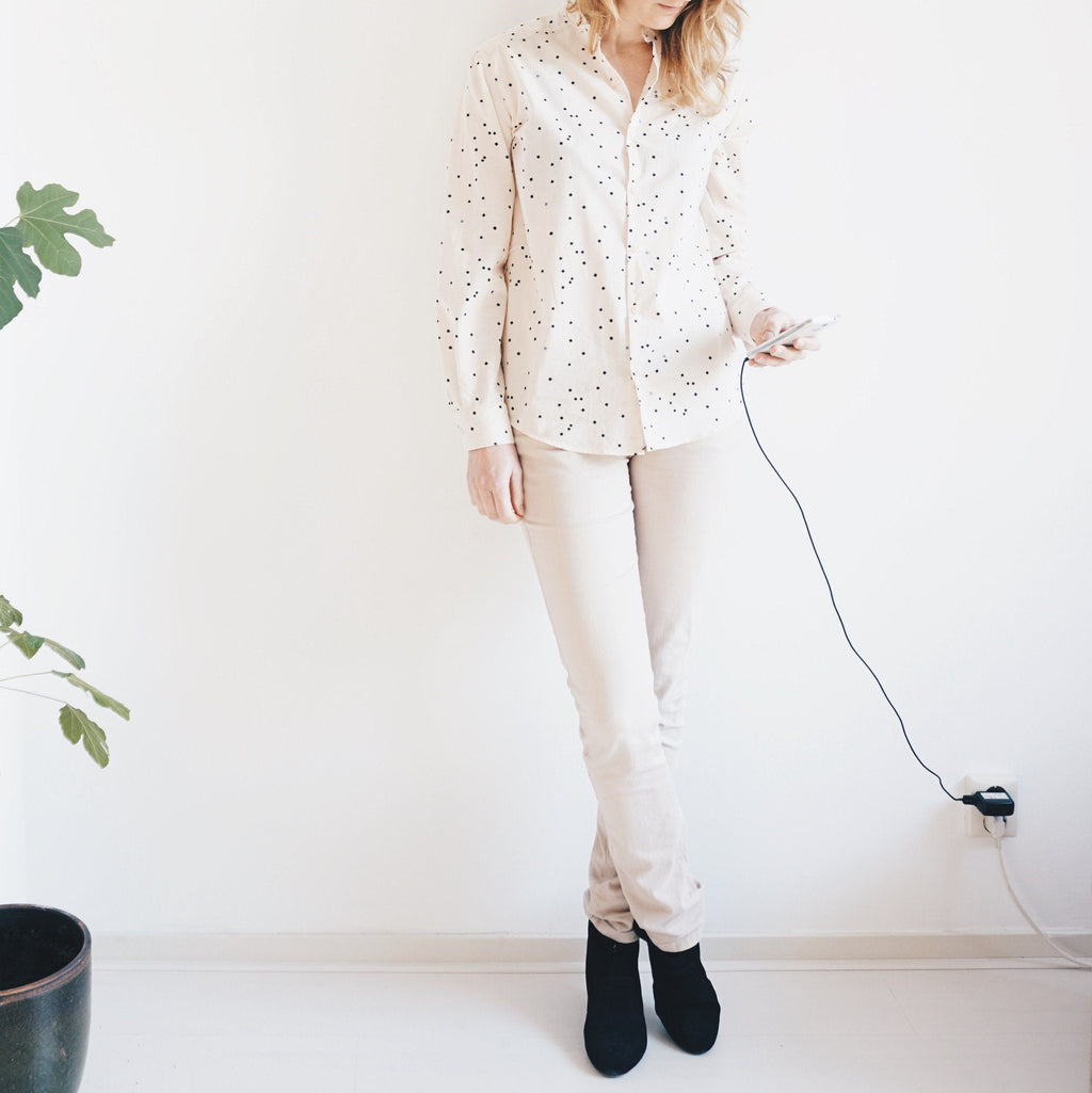 PDF Sewing Pattern - PDF Sewing Pattern - Garçonne Shirt/Dress - For Women - Button up