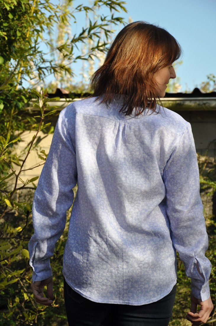 PDF Sewing Pattern - PDF Sewing Pattern - Garçonne Shirt/Dress - Button Up