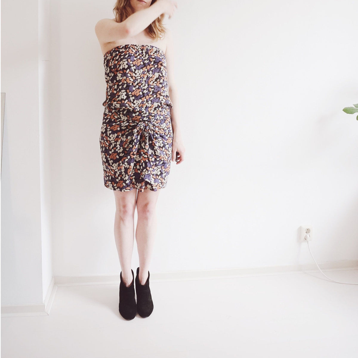 knee length dresses for ladies Off Shoulder Ruffle Maxi Dress main image 1